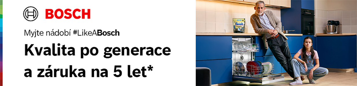 5 let záruka na myčky Bosch